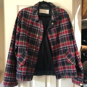 Julien David plaid lightweight jacket